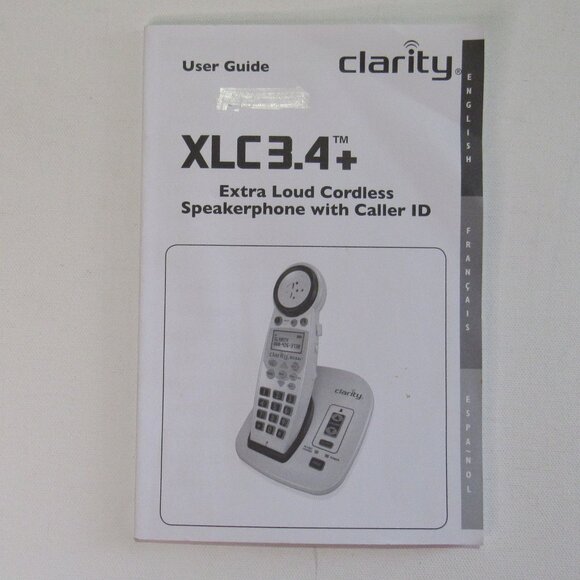 Clarity XLC3.4+ DECT Extra Loud Big Button Speakerphone with Talking Caller ID - Picture 9 of 11